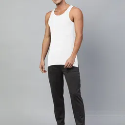 Heelium Men Pack Of 3 Anti Odour Bamboo Basic Innerwear Vests image 5