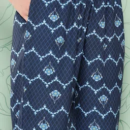 Nayam By Lakshita Floral Printed Embellished Tunic & Palazzos Set image 2