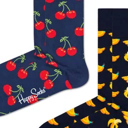Happy Socks Pack Of 2 Patterned Cotton Calf-Length Socks image 4