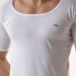 LUX VENUS Pack Of 4 Pure Cotton Half Sleeve Undershirt Vests image 2