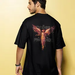 Bewakoof X Harry Potter Typography Printed Pure Cotton Oversized T-shirt image 5