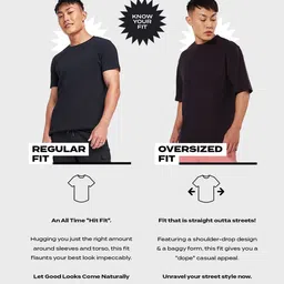 Bewakoof Heavy Duty Men Brown Self Design Oversized Acid Wash Polo Collar T-shirt image 2