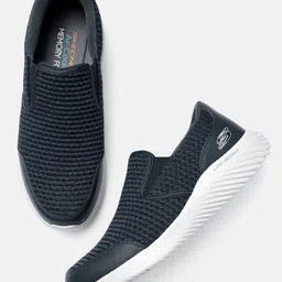 Skechers Men Navy Blue BOUNDER-VERTVILLE Slip-On Sneakers image 1