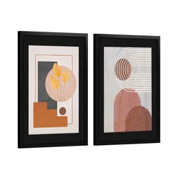 random Black MDF & Synthetic (Set of 2) Art Panels image 3