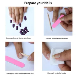 BEROMT Salon Finish Bridal & Party Press-On False Nail Tips Kit - Shade 657 image 4