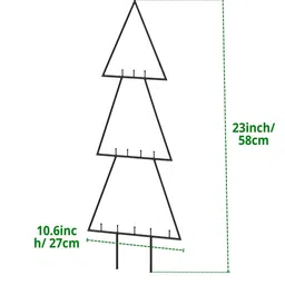 ecofynd Black Triangle Planter Stand For Climbing Plants image 2