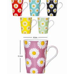 sonaki Bone China Tea/Coffee Large Mug Set of 6pcs image 4