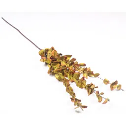 casacraft from pepperfry Brown Velvet Eucalyptus Artificial Flower image 4