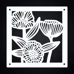 olive tree White Engineered Wood Hanging Room Dividers image 3