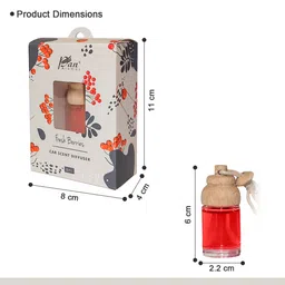 pan aromas 8ml Car Scent Reed Diffuser - Fresh Berries image 2