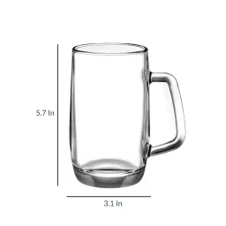uniglass Prince 400ml (Set of 2) Glass Beer Mug image 4