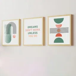 art street Multicolour Engineered Wood (Set of 3) Art Prints image 3