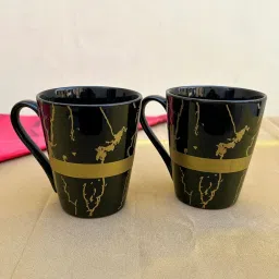 aarambh stories Black Ceramic Tea Cups image 1