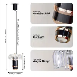 smartway lighting White Loris LED Cluster Hanging Lights image 2