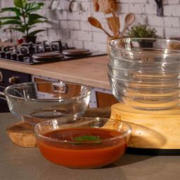 Classic Glass Dinner Bowl (Set of 6) by Goodhomes-picture-1