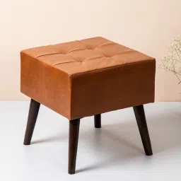 nestroots Axel Fabric Seating Stool In Tan Color image 2