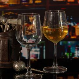 Slender Glass Wine Glasses (Set of 6) by Goodhomes-picture-7