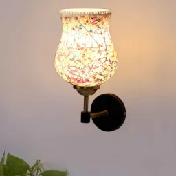 new era Antique Gold Wall Lamp with Mosaic Glass-picture-25