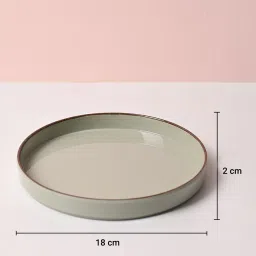 market 99 Rusty Green Melamine Plato Dinner Set Of 20 Pcs image 4
