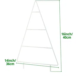ecofynd White Triangle Planter Stand For Climbing Plants image 2