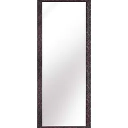 k k glass & aluminium Rectangle (24X60) Brown Floor Mirror image 4