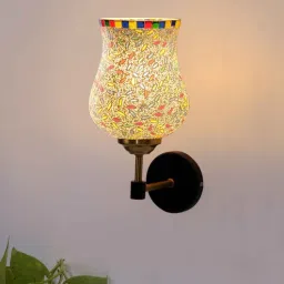 new era Antique Gold Wall Lamp with Mosaic Glass-picture-15