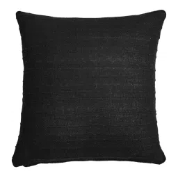 homzz Black Solid Cotton 2 Cushion Covers image 3