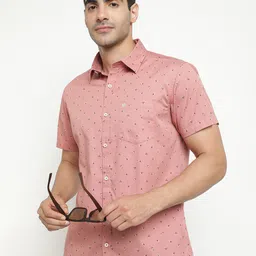 METTLE Floral Printed Cotton Casual Shirt-picture-33