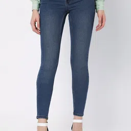 Vero Moda Women Blue Low-Rise Light Fade Stretchable Jeans-picture-34