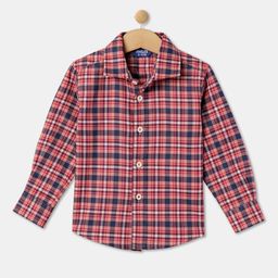 R&B Boys Tartan Opaque Checked Cotton Casual Shirt-picture-22