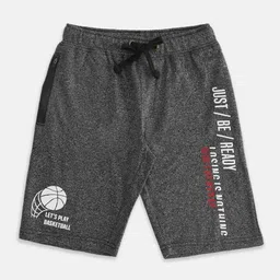 Pantaloons Junior Boys Grey Melange Shorts-picture-36