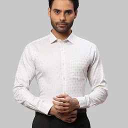 Park Avenue Men Slim Fit Checked Formal Cotton Shirt-picture-23
