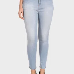 Roadster Women Blue Skinny-Fit Mid-Rise Clean Look Heavy Fade Denim Jeans-picture-34