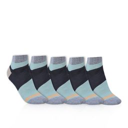 Dollar Socks Men Pack Of 5 Colourblocked Cotton Ankle Length Socks-picture-11