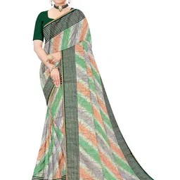 Reboot Fashions Abstract Printed Gotta Patti Leheriya Saree-picture-26
