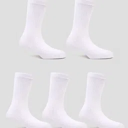 TOFFCRAFT Men Pack Of 5 Cotton Anti-Odour Crew-Length Socks-picture-38