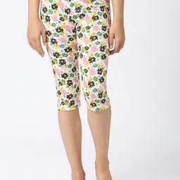 SINI MINI Girls Floral Printed Cotton Capris-picture-19