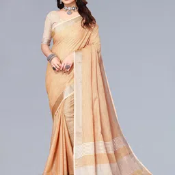 VASTRA-THE FACTORY STORE Woven Design Zari Border Saree-picture-10