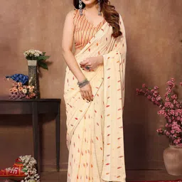 HERE&NOW Georgette Ready To Wear Saree-picture-35