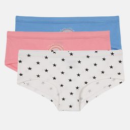 mackly Girls Pack Of 3 Mid-Rise Seamless Hipster Briefs-picture-18