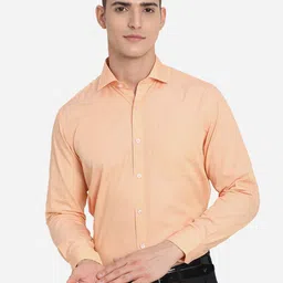 JADE BLUE Men Blue Custom Slim Fit Casual Shirt image 1