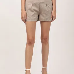 CENTRESTAGE Women Beige Shorts-picture-27
