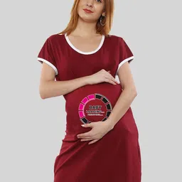 SillyBoom Graphic Printed Maternity Nightdress-picture-7