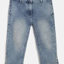 TALES & STORIES Girls Regular Fit Light Fade Stretchable Jeans-picture-45