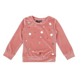 Actuel Girls Pink Printed Sweatshirt-image-32