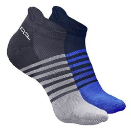 Heelium Men Pack Of 2 Striped Odour-Free & Breathable Bamboo Ankle-Length Socks-picture-28