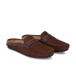El Paso Men Brown Loafers image 4