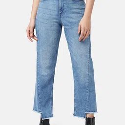 SF JEANS by Pantaloons Women Boyfriend Fit Light Fade Cropped Cotton Jeans-picture-21