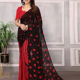 moda rapido ANAND SAREES Polka Dots Printed  Saree-picture-17