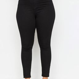 Trendyol Women Plus Size Slim Fit Mid-Rise Cotton Jeans-image-79